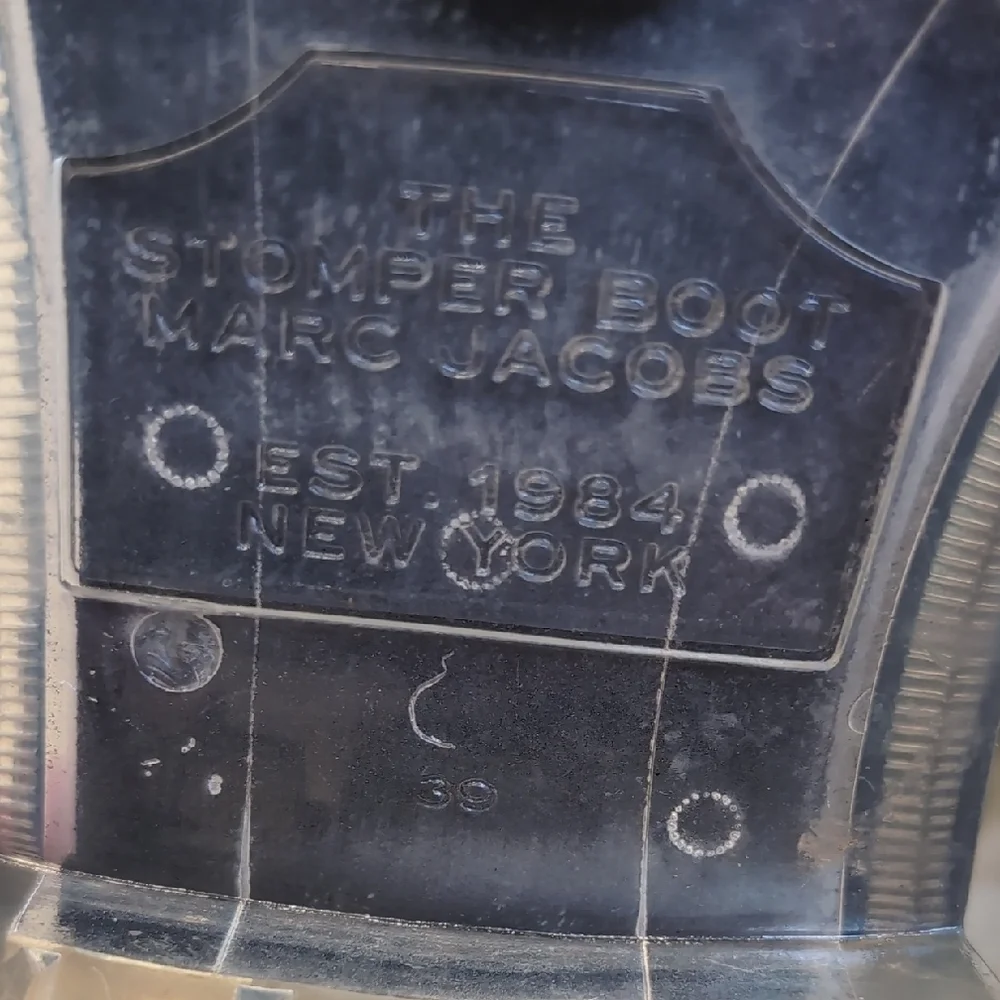 Marc Jacobs | The Stomper Black Ankle Boots Platform Chunky Clear Sole Size 9 - Picture 9 of 11